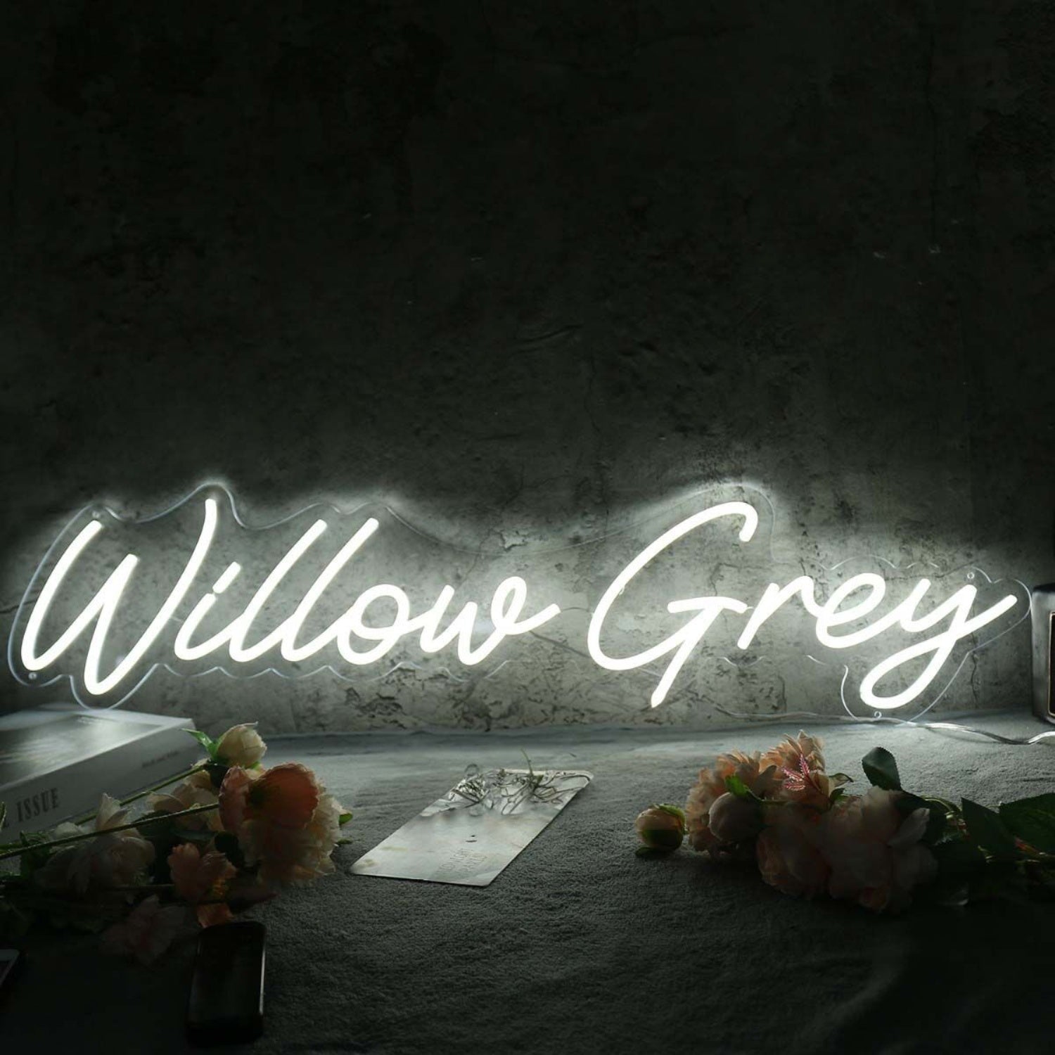 Willow Grey White Led Neon Sign - Shineneon