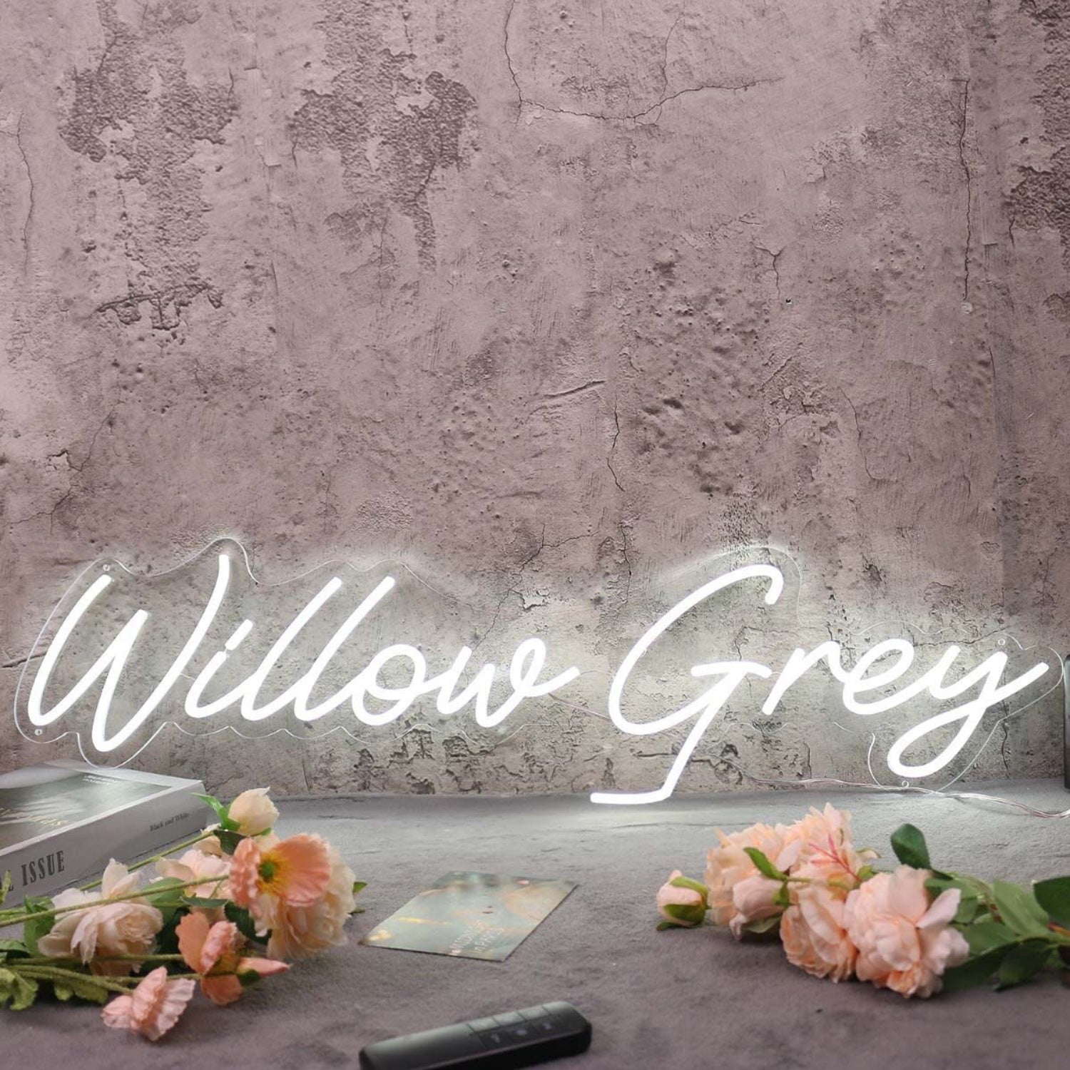 Willow Grey White Led Neon Sign - Shineneon