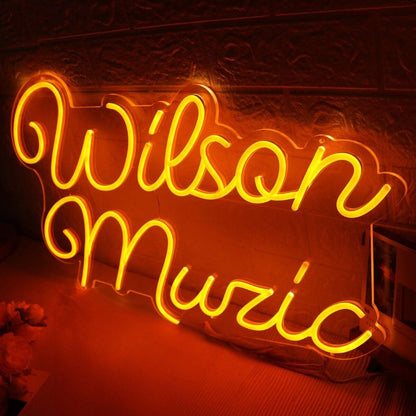 Wilson Music Orange Led Neon Sign - Shineneon