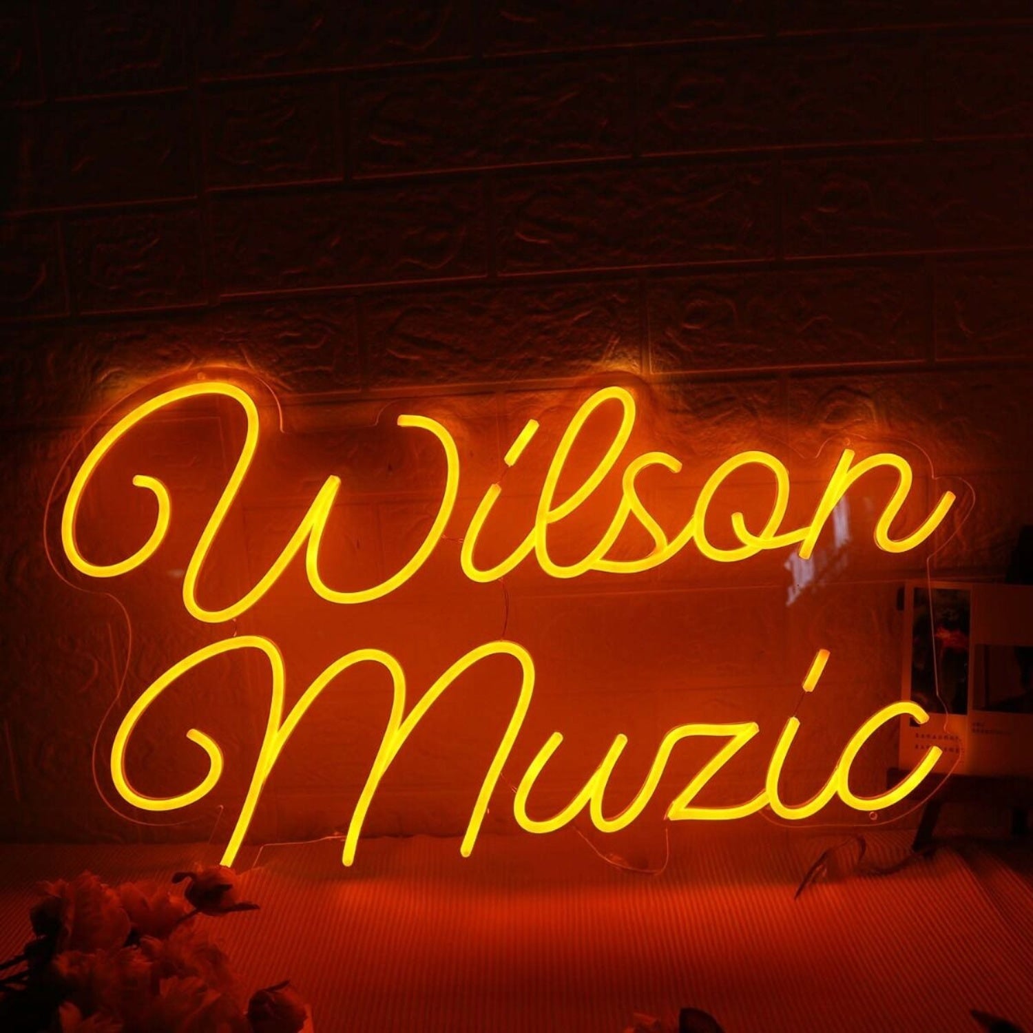 Wilson Music Orange Led Neon Sign - Shineneon