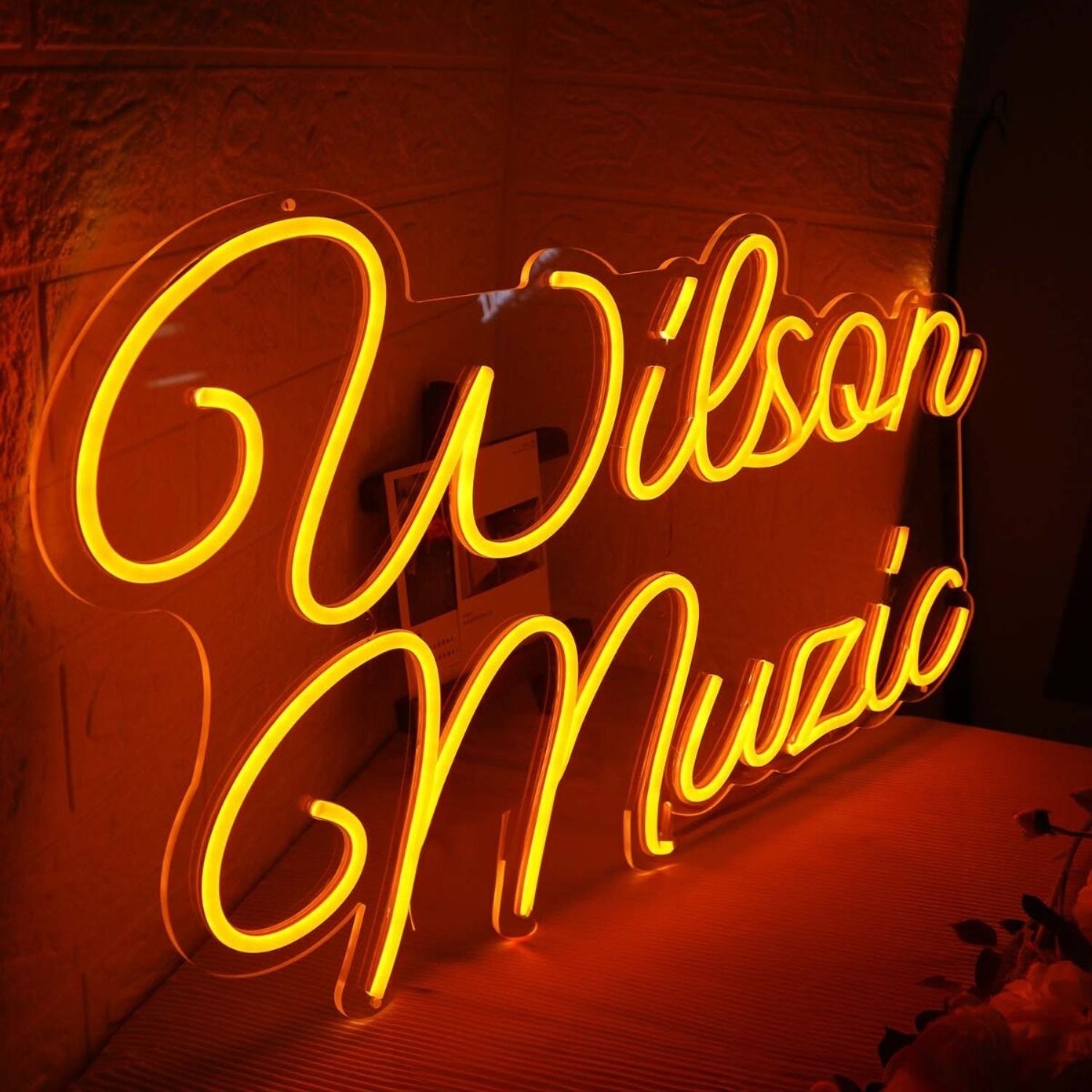 Wilson Music Orange Led Neon Sign - Shineneon