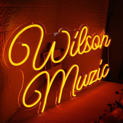 Wilson Music Orange Led Neon Sign - Shineneon