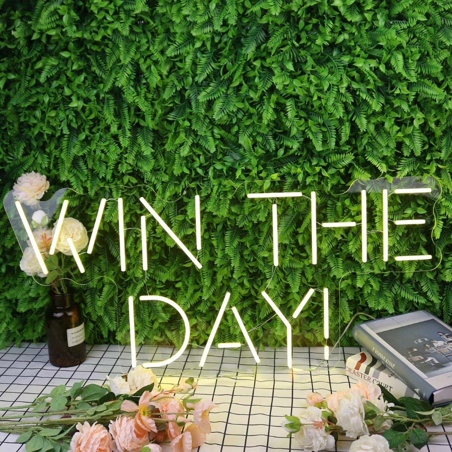 Win The Day Yellow Custom Led Neon Sign - Shineneon