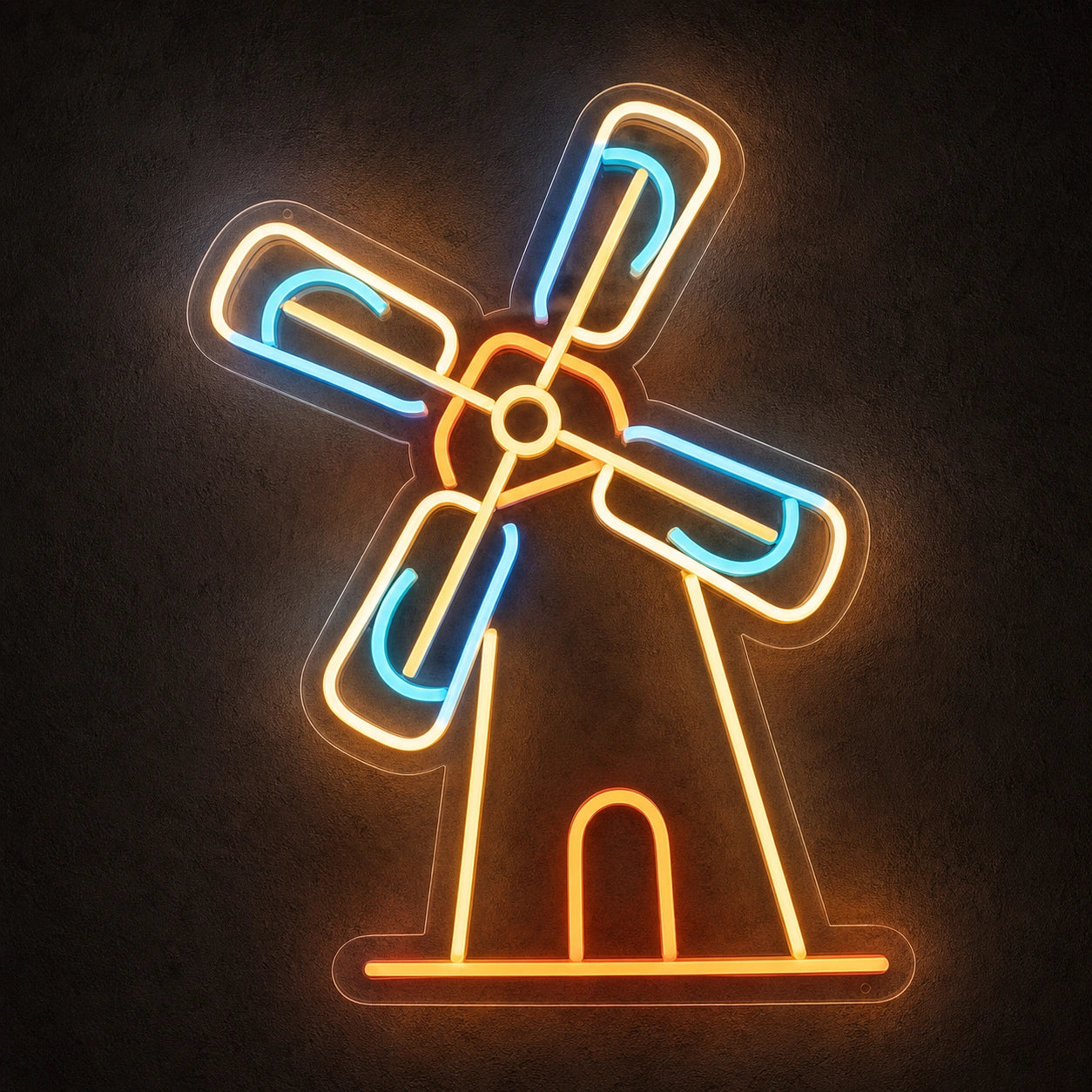 Windmill LED Neon Sign Garage Man Cave Neon Sign main product image