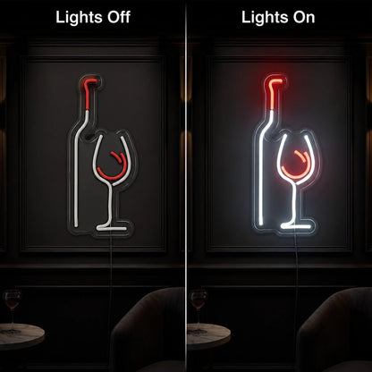 Wine Bottle Glass LED Neon Sign - Shineneon