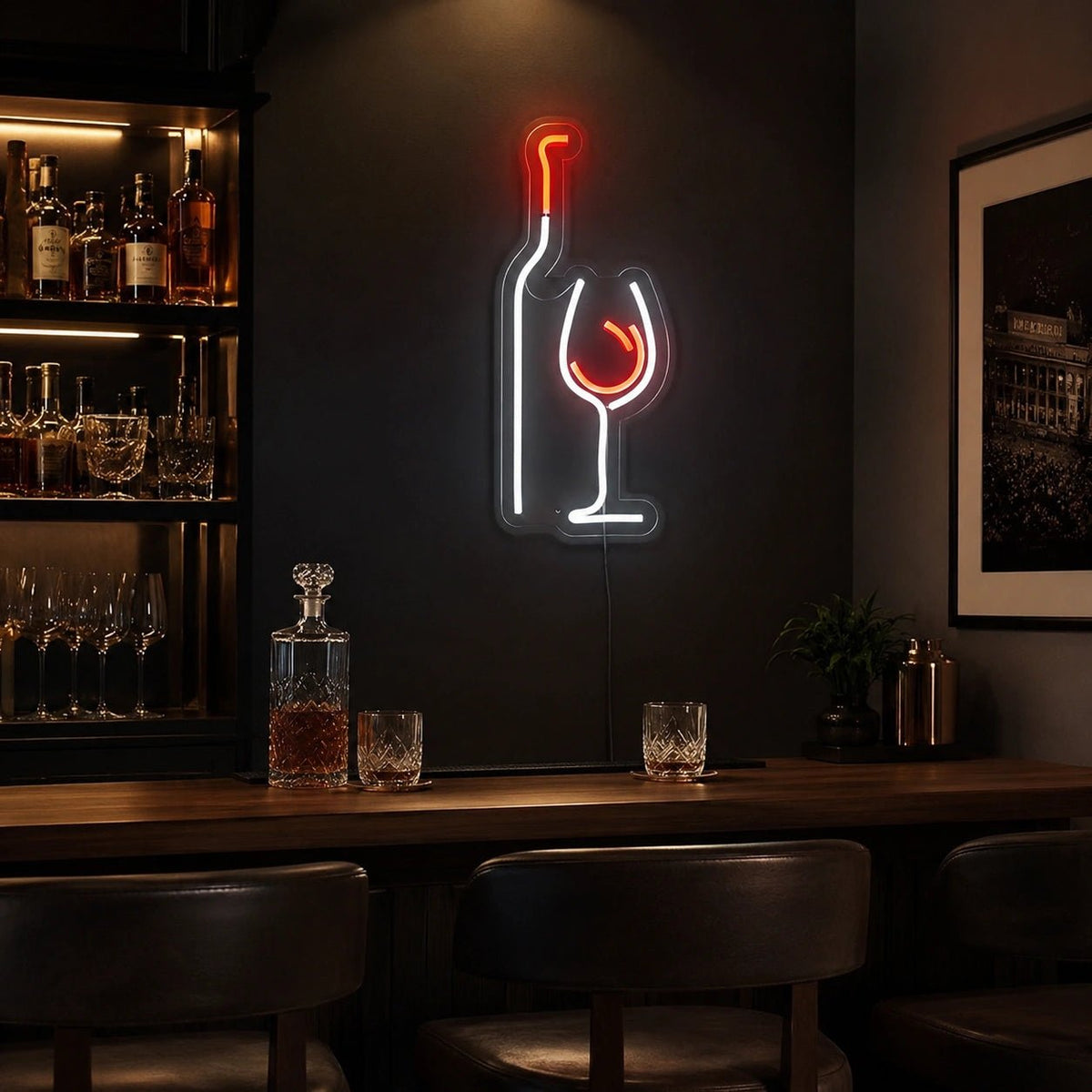 Wine Bottle Glass LED Neon Sign - Shineneon