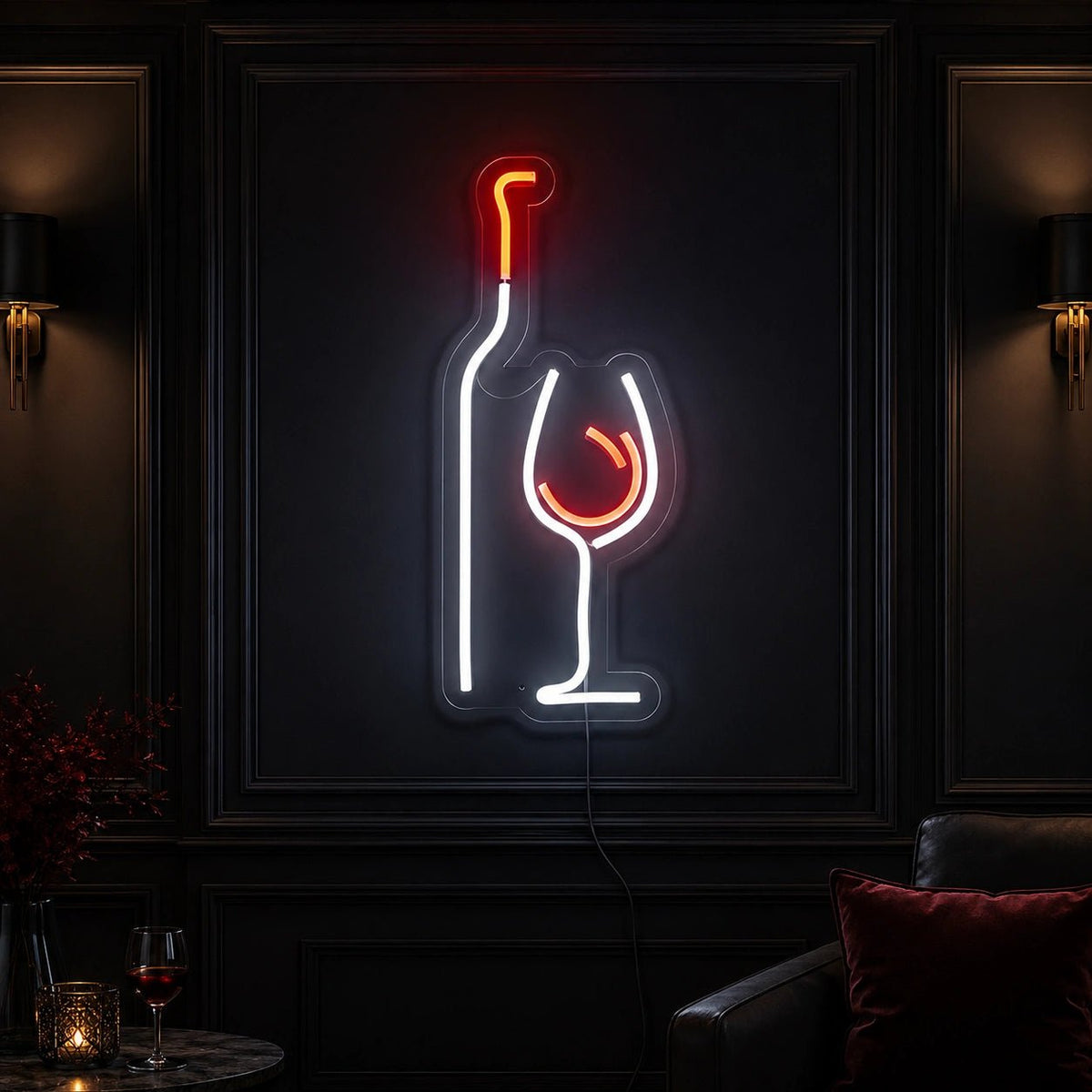 Wine Bottle Glass LED Neon Sign - Shineneon