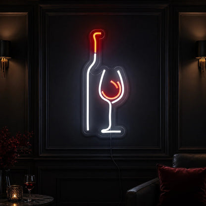 Wine Bottle Glass LED Neon Sign - Shineneon