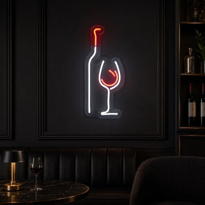 Wine Bottle Glass LED Neon Sign - Shineneon