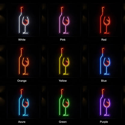 Wine Bottle Glass LED Neon Sign - Shineneon