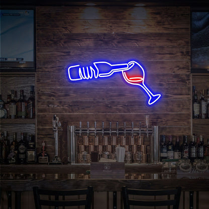 Wine Lover Art Wine Led Neon Sign Home Bar Special Occasions | Shineneon