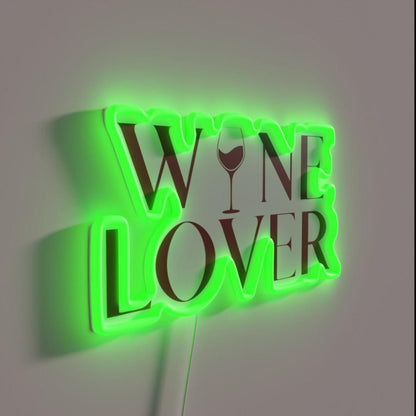 Wine Lover Rgb Led Neon Sign - Shineneon