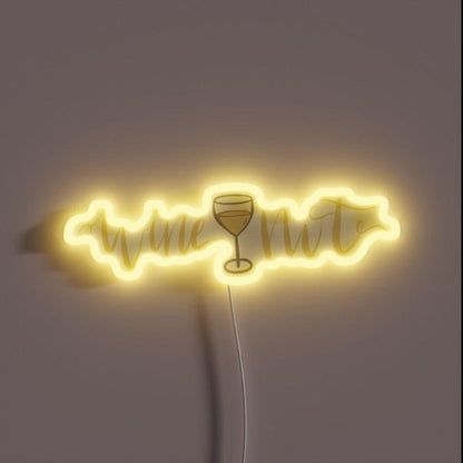 Wine Not White Rgb Led Neon Sign - Shineneon
