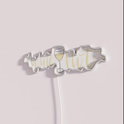 Wine Not White Rgb Led Neon Sign - Shineneon