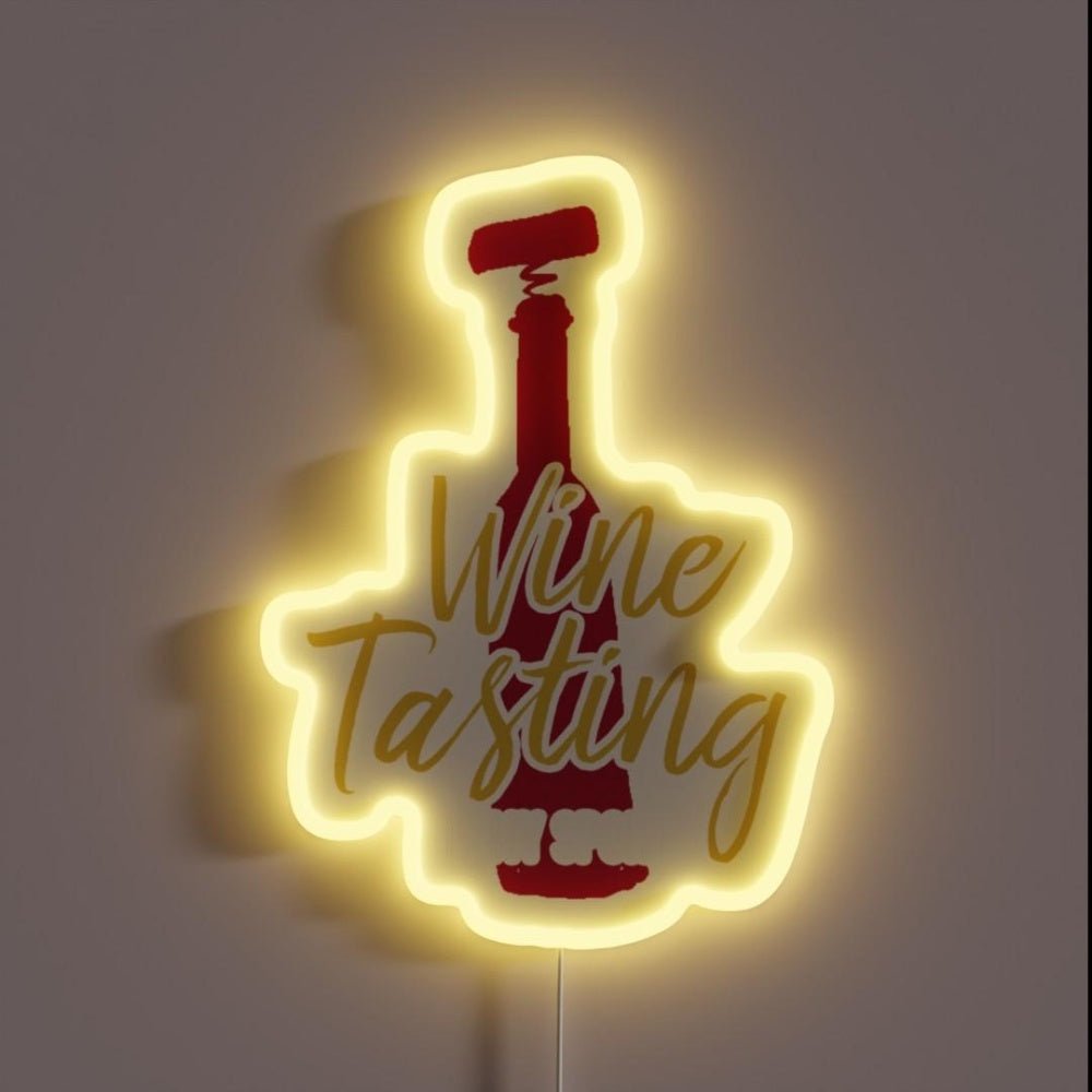 Wine Tasting Is My Sport Rgb Led Neon Sign - Shineneon