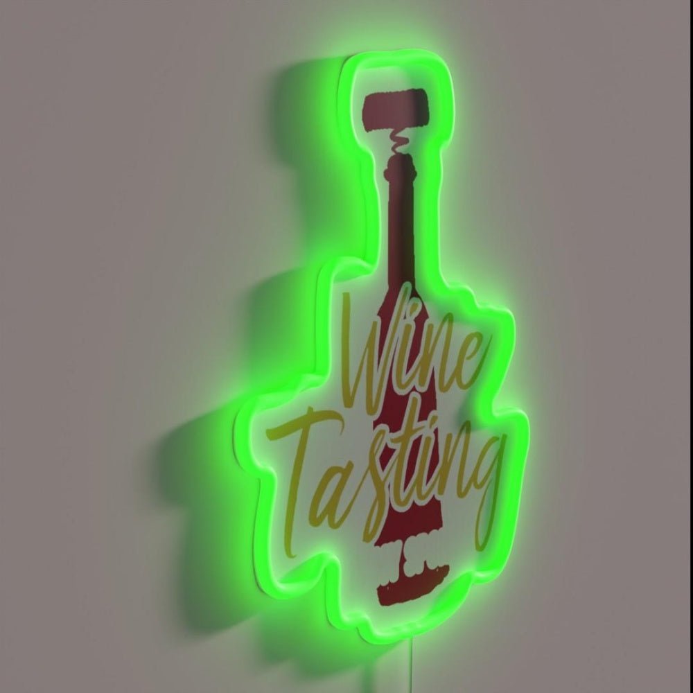 Wine Tasting Is My Sport Rgb Led Neon Sign - Shineneon