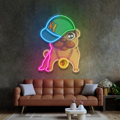 Winged Angel Heart Glasses Roses Uv Printed Led Neon Sign Indoor Wall Art Decor | Shineneon
