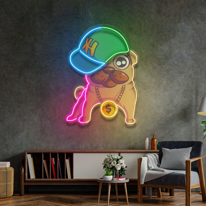 Winged Angel Heart Glasses Roses Uv Printed Led Neon Sign Indoor Wall Art Decor | Shineneon