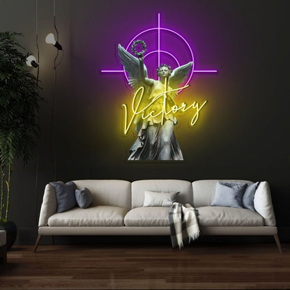Winged Victory Neon X Acrylic Artwork - Shineneon