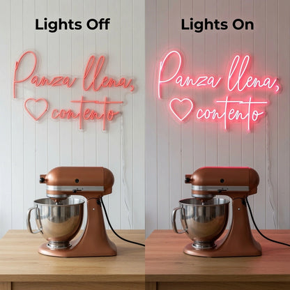 Wings LED Neon Sign Wall Neon Sign - 06 Day Night Comparison