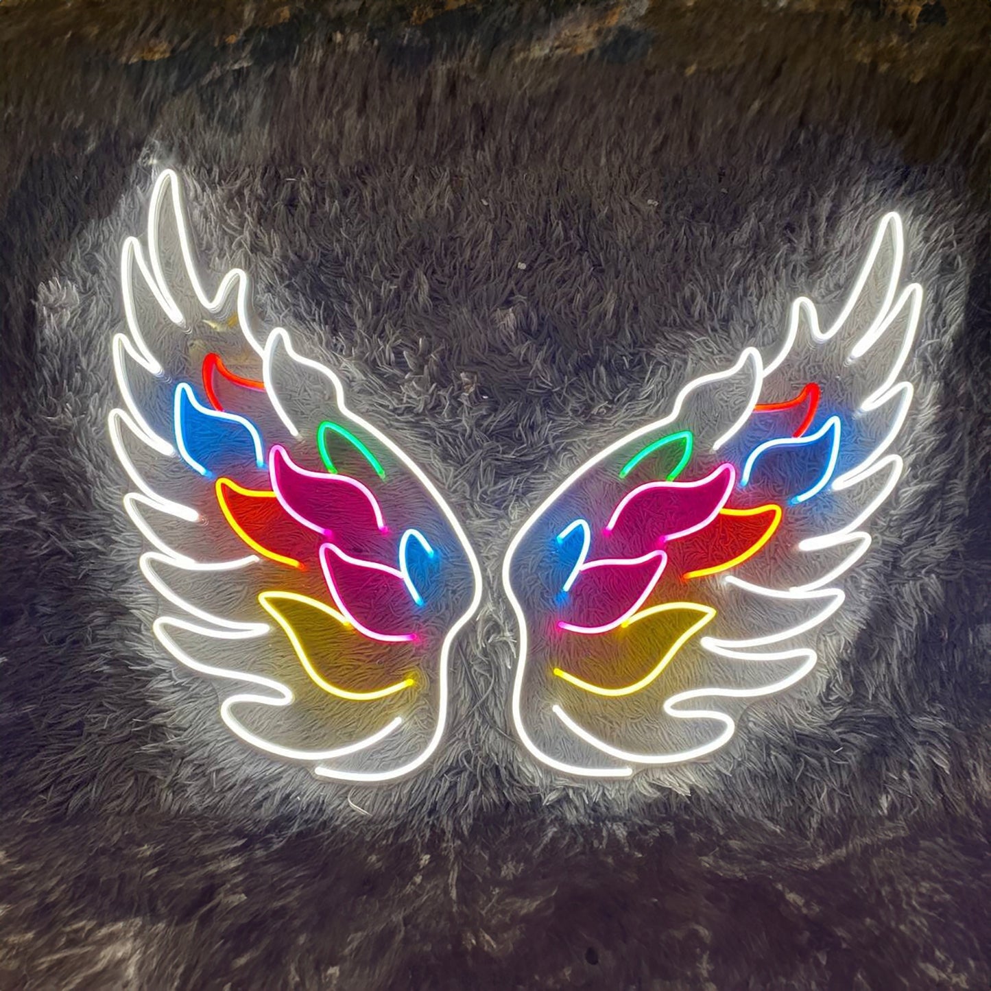 Wings Neon Sign Wings Room Decor