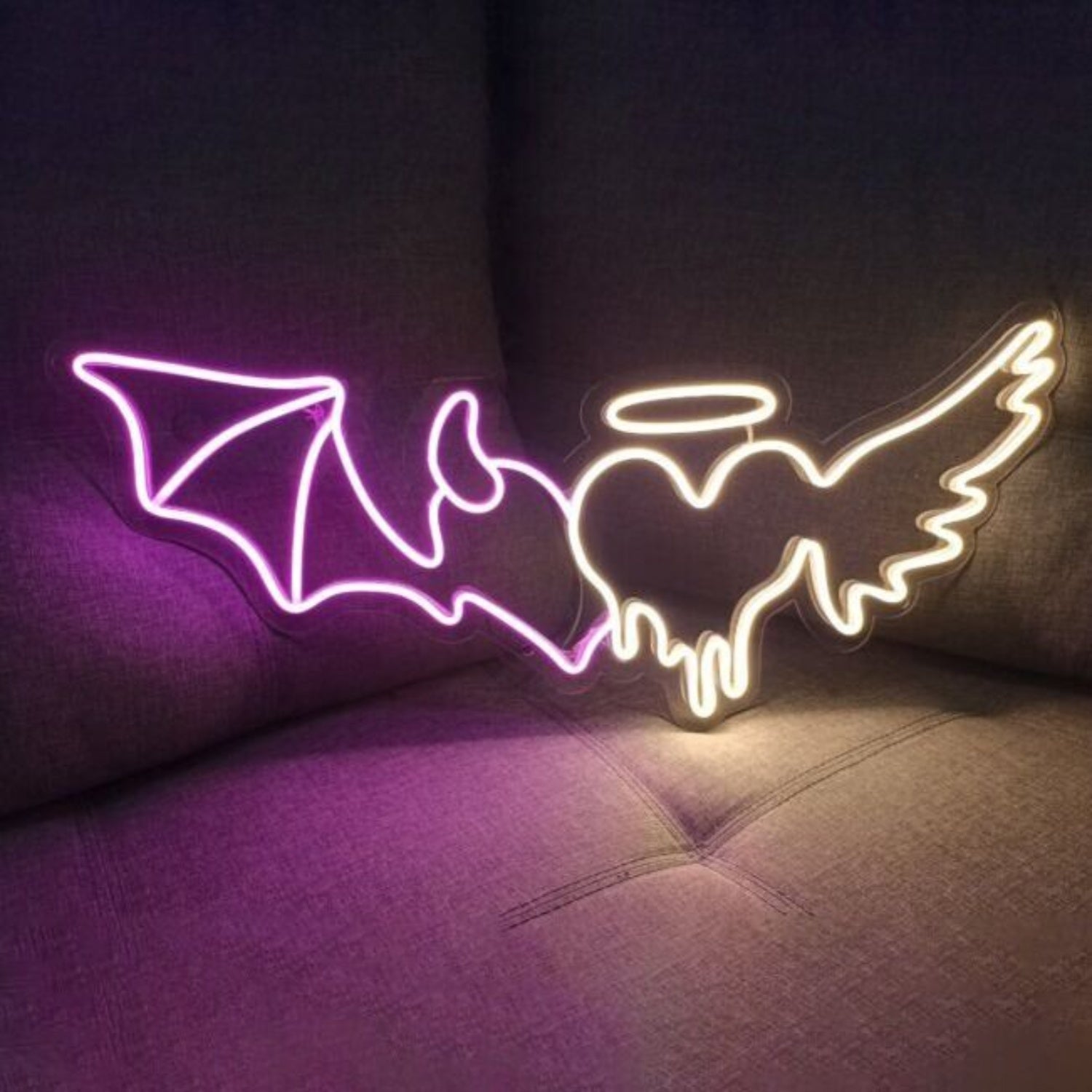 Wings With Heart Led Neon Sign | Shineneon
