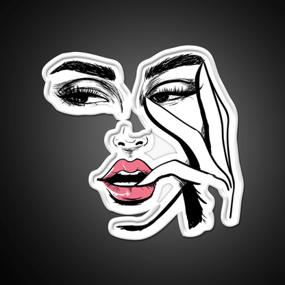 Wink Kiss Eyelashes Fashion Nail Art Nail Salon Led Neon Sign Rgb Color - Shineneon