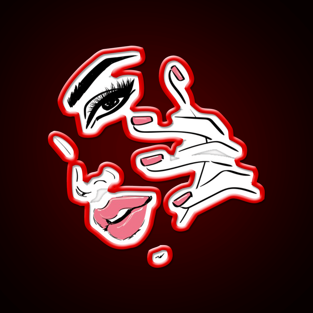 Wink Kiss Eyelashes Nail Art Nail Salon Led Neon Sign For Tech Room Rgb Color - Shineneon