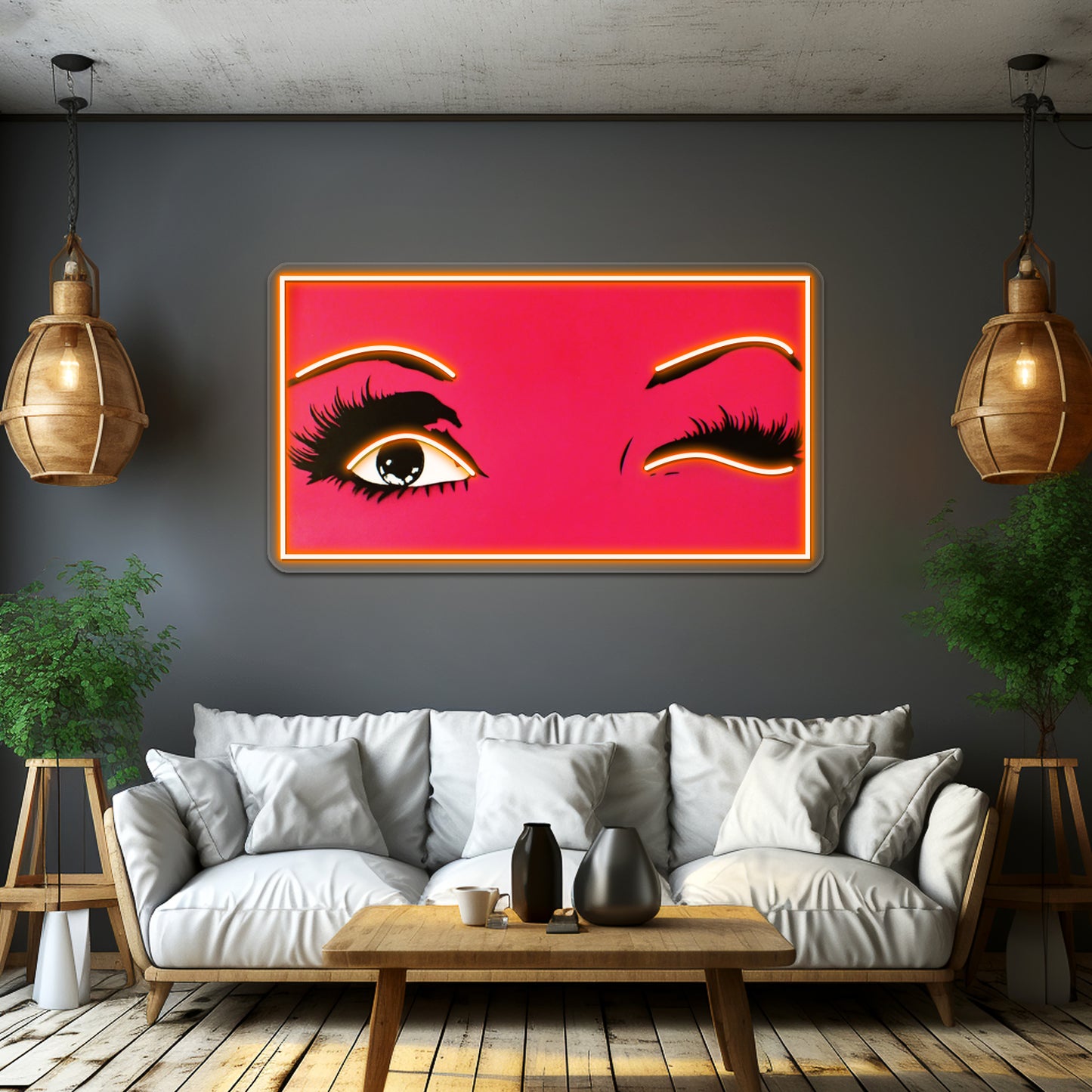 Wink Wink Artwork Led Neon Signs