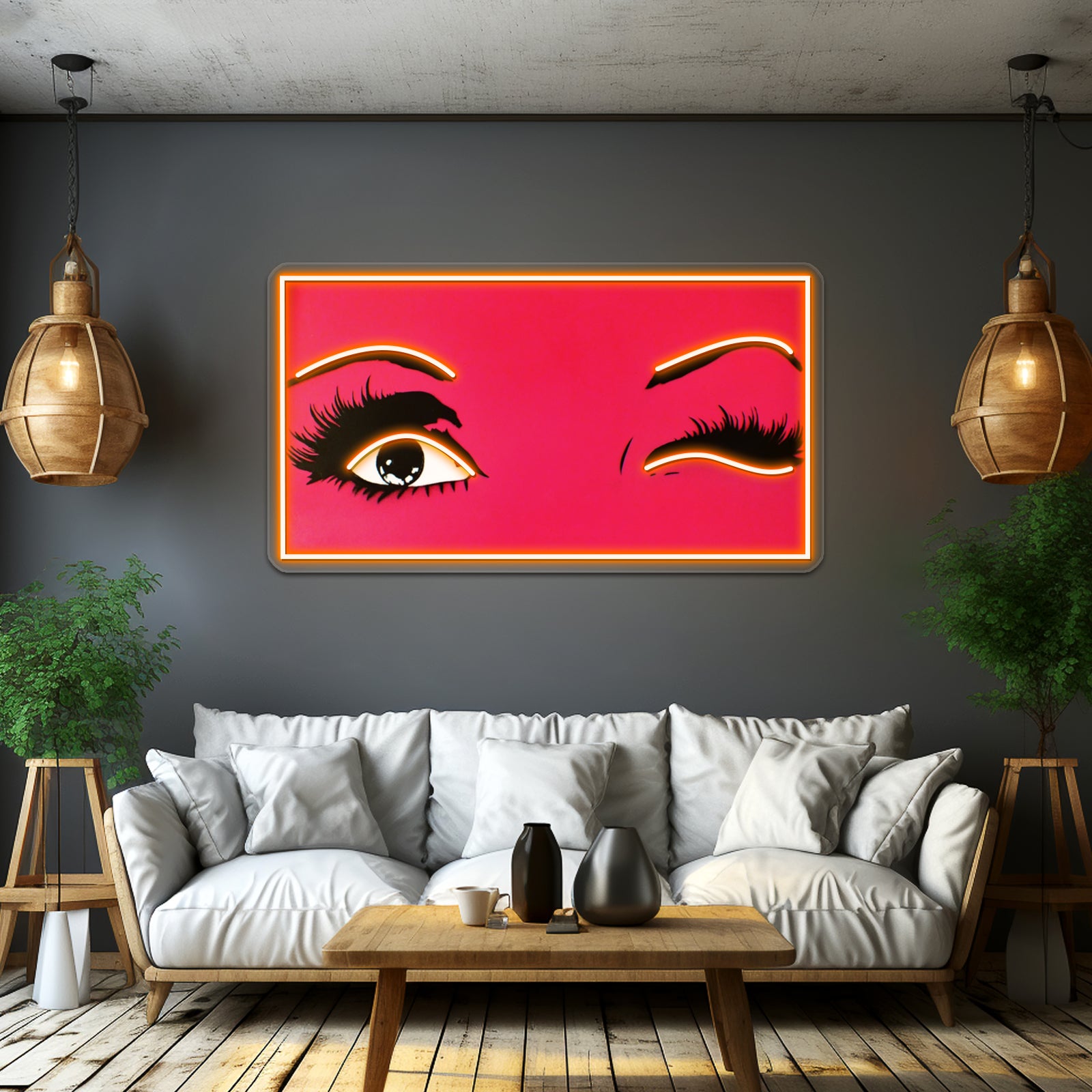 Wink Wink Artwork Led Neon Signs | Shineneon
