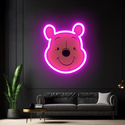 Winnie The Pooh Cute Led Neon Signs Artwork For Sale