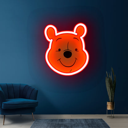 Winnie The Pooh Cute Led Neon Signs Artwork For Sale