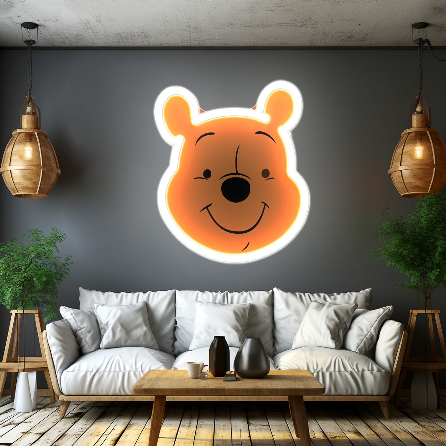 Winnie The Pooh Cute Led Neon Signs Artwork For Sale