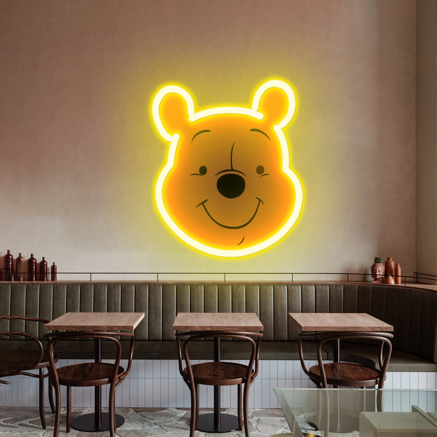 Winnie The Pooh Cute Led Neon Signs Artwork For Sale