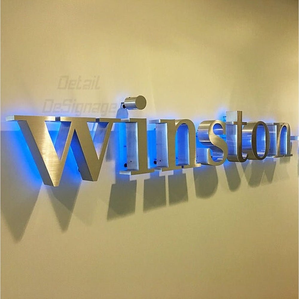 Winston 3D Backlit Channel Letters Led Light Sign - Shineneon