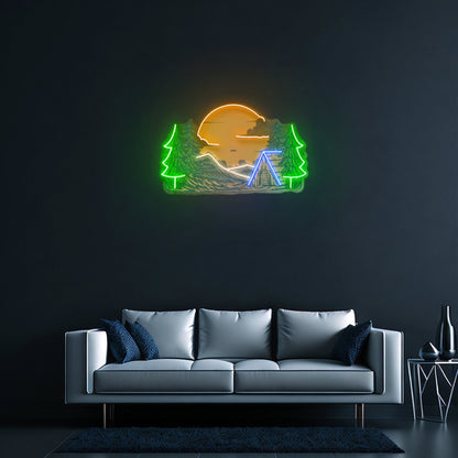 Winter Relaxation Custom Led Signs Artwork For Sale - Shineneon