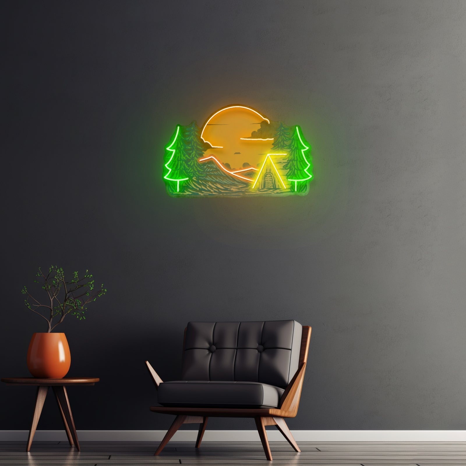 Winter Relaxation Custom Led Signs Artwork For Sale - Shineneon