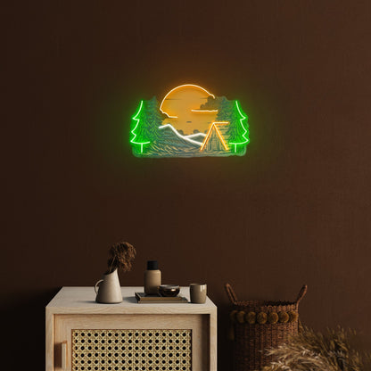 Winter Relaxation Custom Led Signs Artwork For Sale - Shineneon