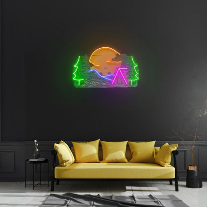 Winter Relaxation Custom Led Signs Artwork For Sale - Shineneon