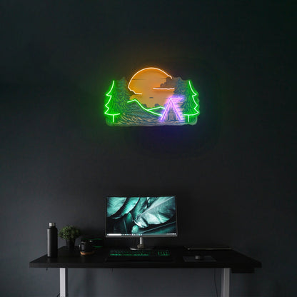 Winter Relaxation Custom Led Signs Artwork For Sale - Shineneon