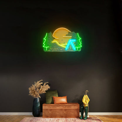 Winter Relaxation Custom Led Signs Artwork For Sale - Shineneon