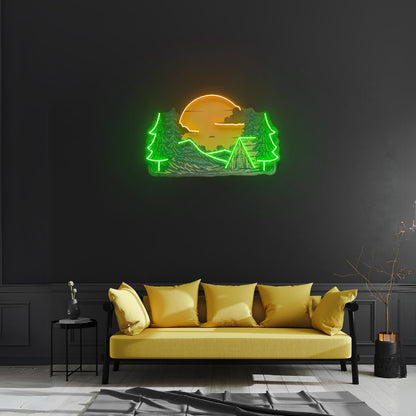 Winter Relaxation Custom Led Signs Artwork For Sale - Shineneon