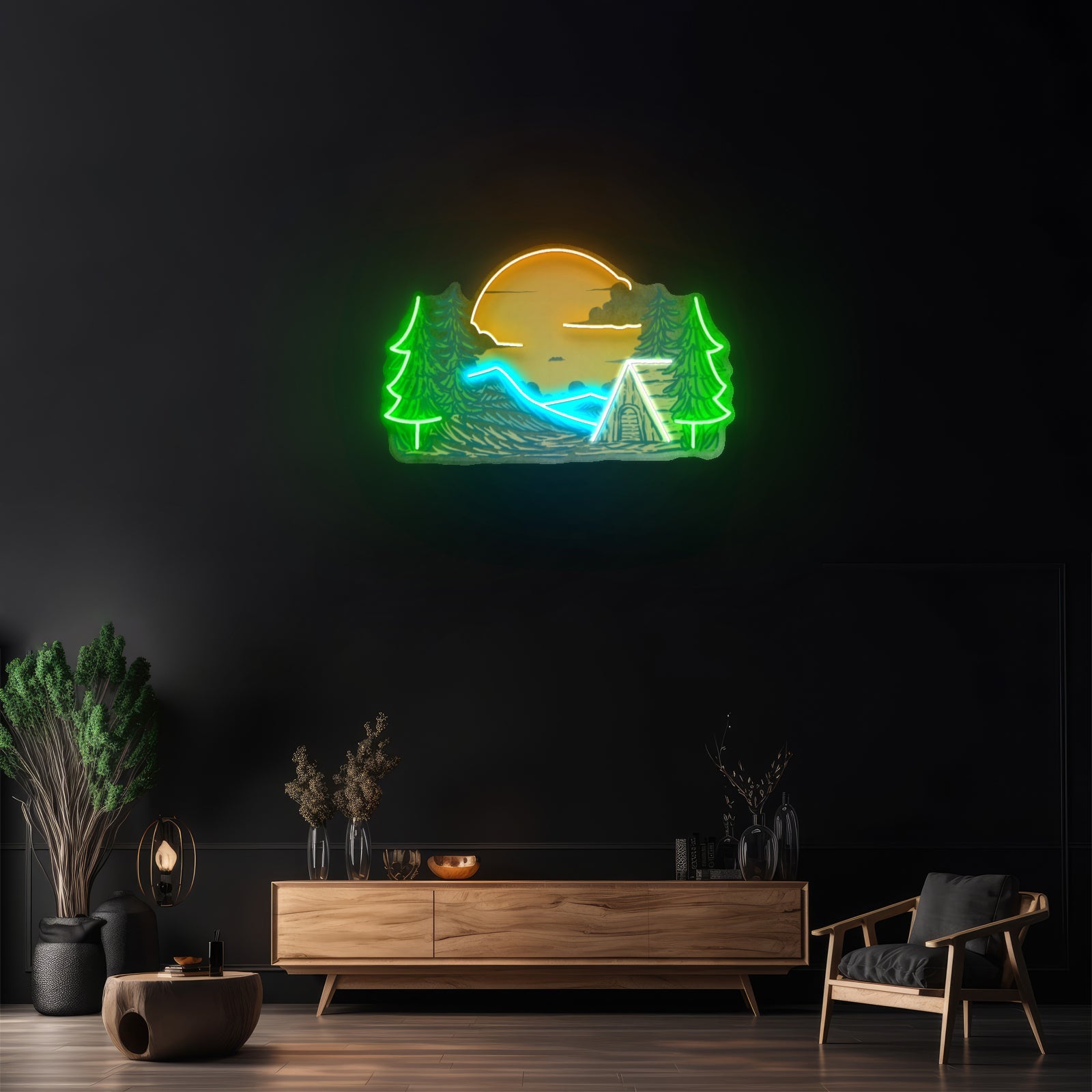 Winter Relaxation Custom Led Signs Artwork For Sale - Shineneon