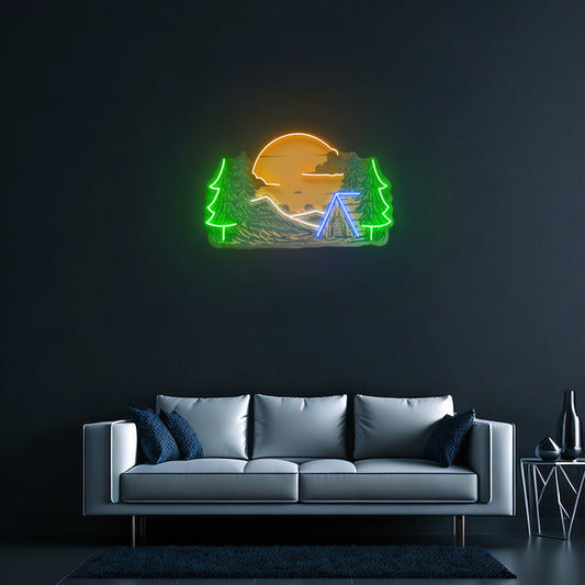 Winter Relaxation Custom Led Signs Artwork For Sale