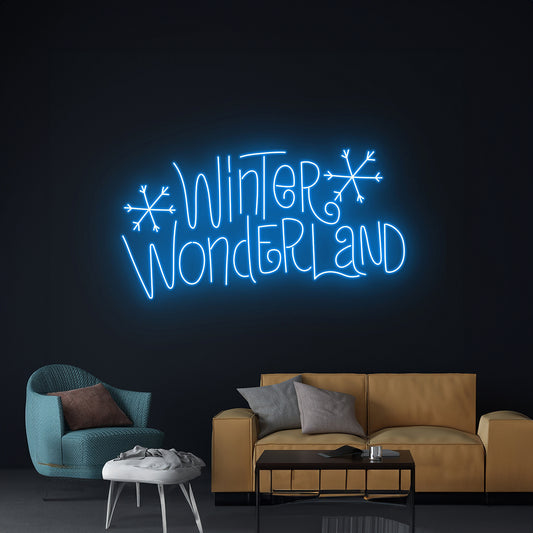 Winter Wonderland Led Sign Wall Art Decor