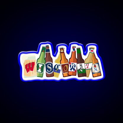 Wisconsin Beer Bar Decor Led Neon Sign Rgb Color - LED neon sign view 5