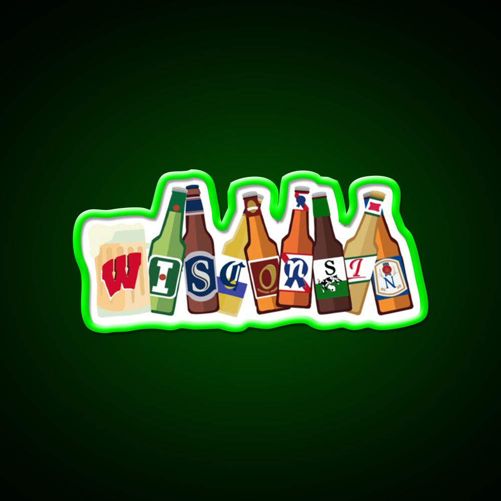 Wisconsin Beer Bar Decor Led Neon Sign Rgb Color - LED neon sign view 8