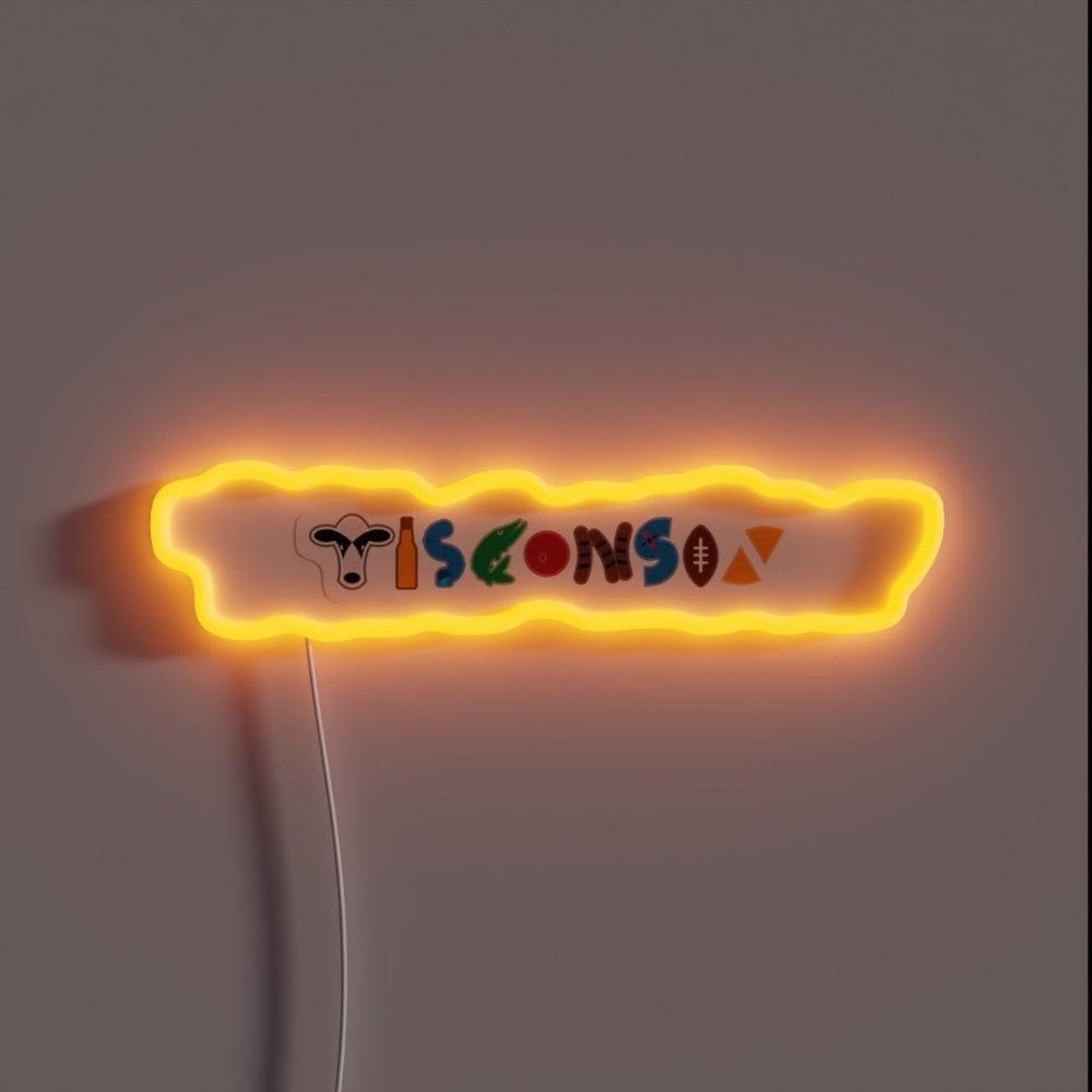 Wisconsin Compiliation Rgb Led Neon Sign - Shineneon