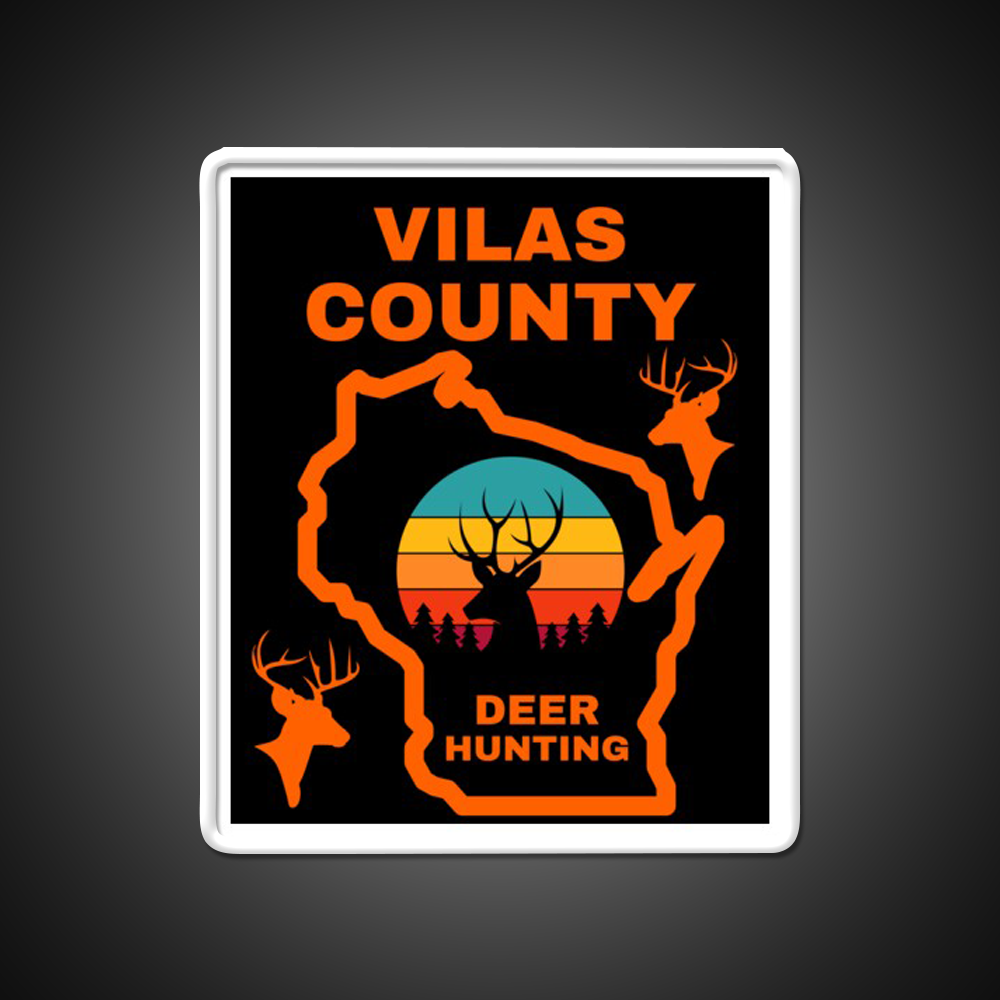 Wisconsin Deer Hunter Vilas County Beer Bar Decor Led Neon Sign Rgb Color - LED neon sign view 11