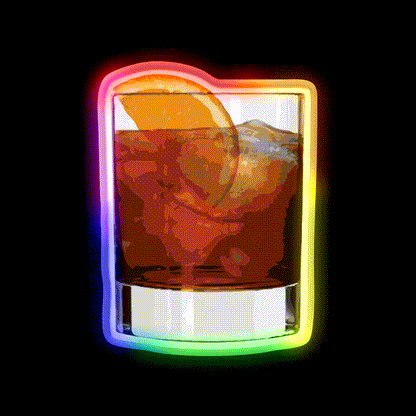 Wisconsin Old Fashioned Cocktail Bar Decor Led Neon Sign Rgb Color - LED neon sign close-up detail